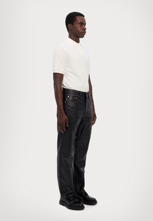 Leather trousers - black