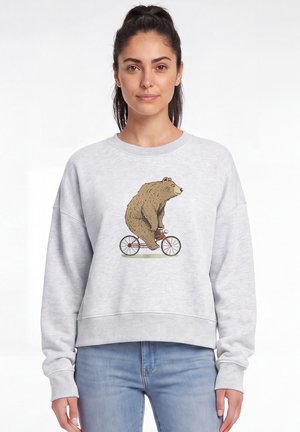 watapparel, FAHRRADBÄR - Sweatshirt - cool heather grey