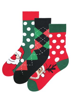 XMAS 1 W PUDEŁKU 3 PACK - Skarpety