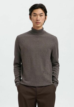 SLHBERG ROLL NECK NOOS - Strickpullover - morel