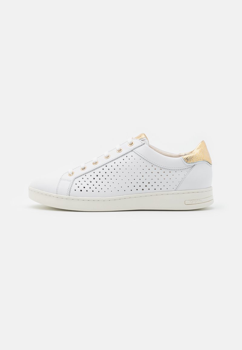 Geox - JAYSEN - Sneakers laag - white/gold, Vergroten