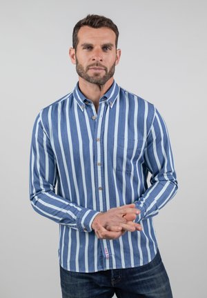 TLOUK - Vapaa-ajan kauluspaita - denim bleu