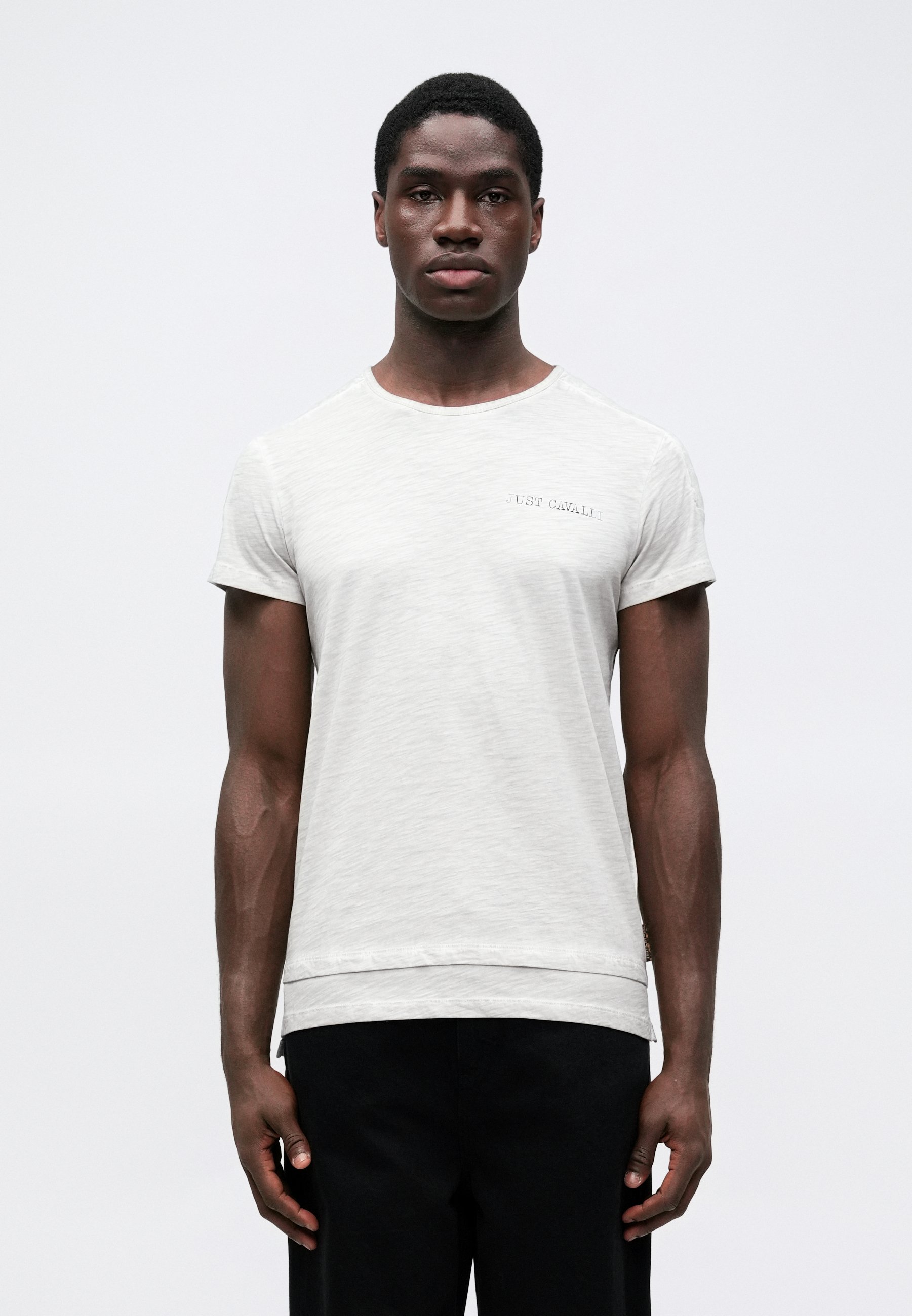 Just Cavalli EAGLE - T-shirts med print - grigio melange/grå 