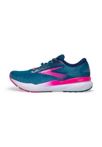 GHOST 16 GTX - Bėgimo batai plentui - moroccan blue pink yellow