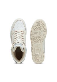 Puma REBOUND V6 UNISEX - Visoke tenisice - white gray fog rosebay