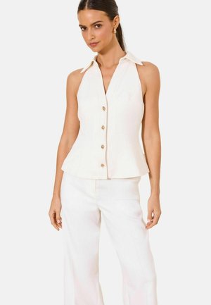 Lipsy, REGULAR FIT - COLLARED FITTED WAISTCOAT . - Weste - white