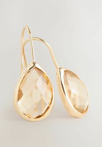Pendientes - champagne gold stone