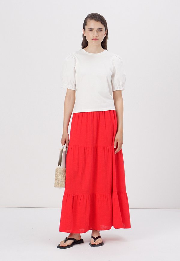 PCTOHIME ANKLE SKIRT  - Maxi skirt - goji berry2