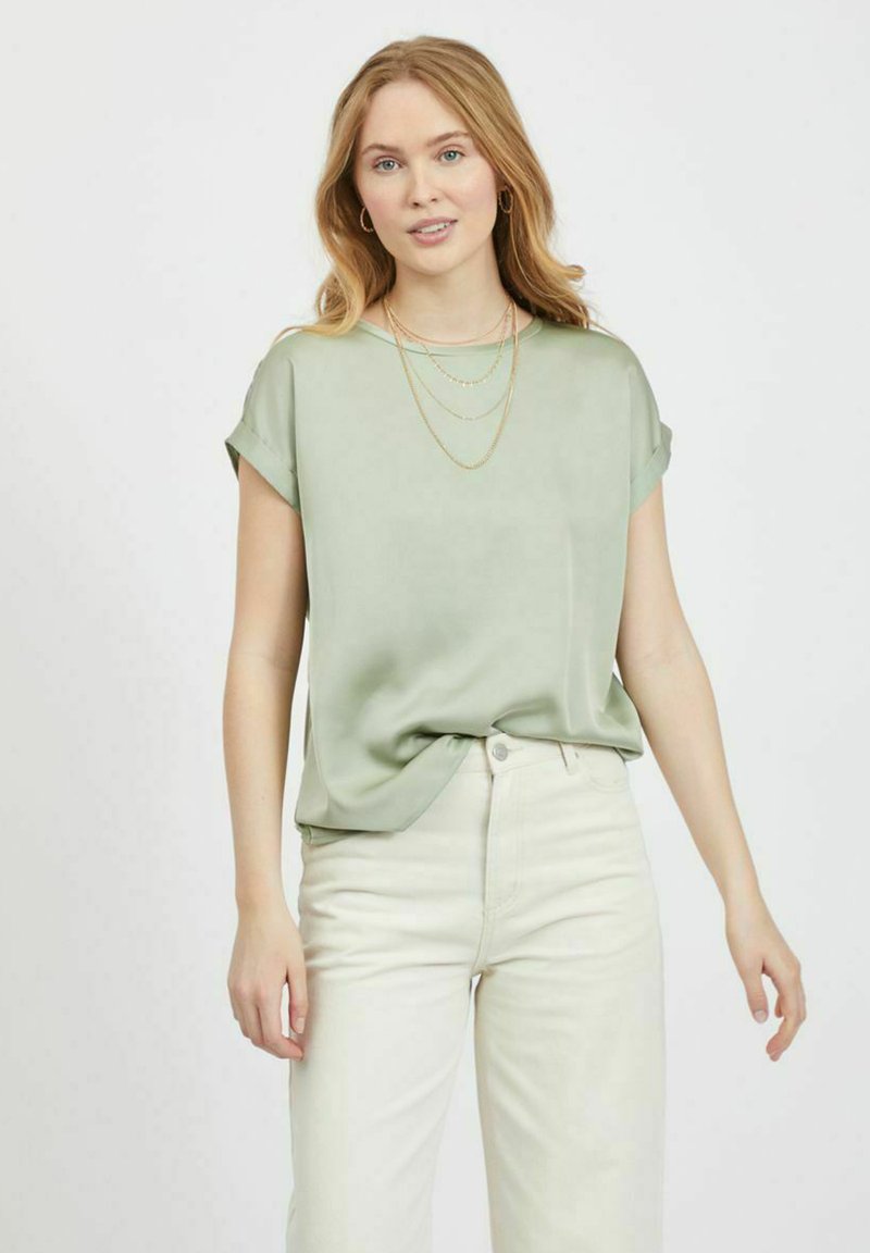 VILA VIELLETTE S/S  NOOS - T-shirt basic - desert sage