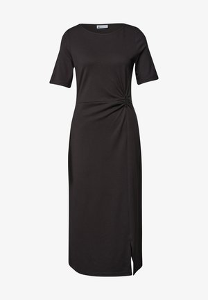 Street One, MIDIKLEID AUS JERSEY IN WICKEL-OPTIK, ciemnobrązowy