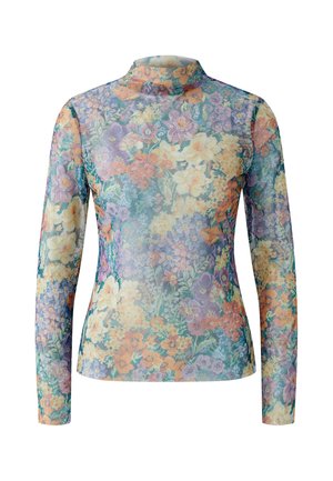 Oui, LANGARMSHIRT - Langarmshirt - lilac yellow
