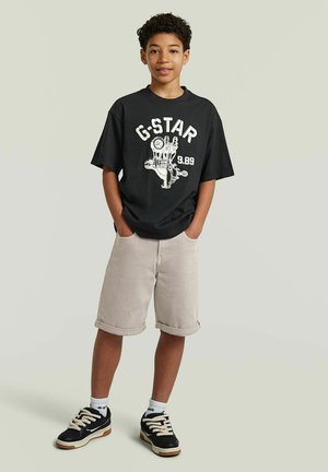 G-STAR, BOYS OVERSIZED T-SHIRT - T-shirt con stampa - dk black