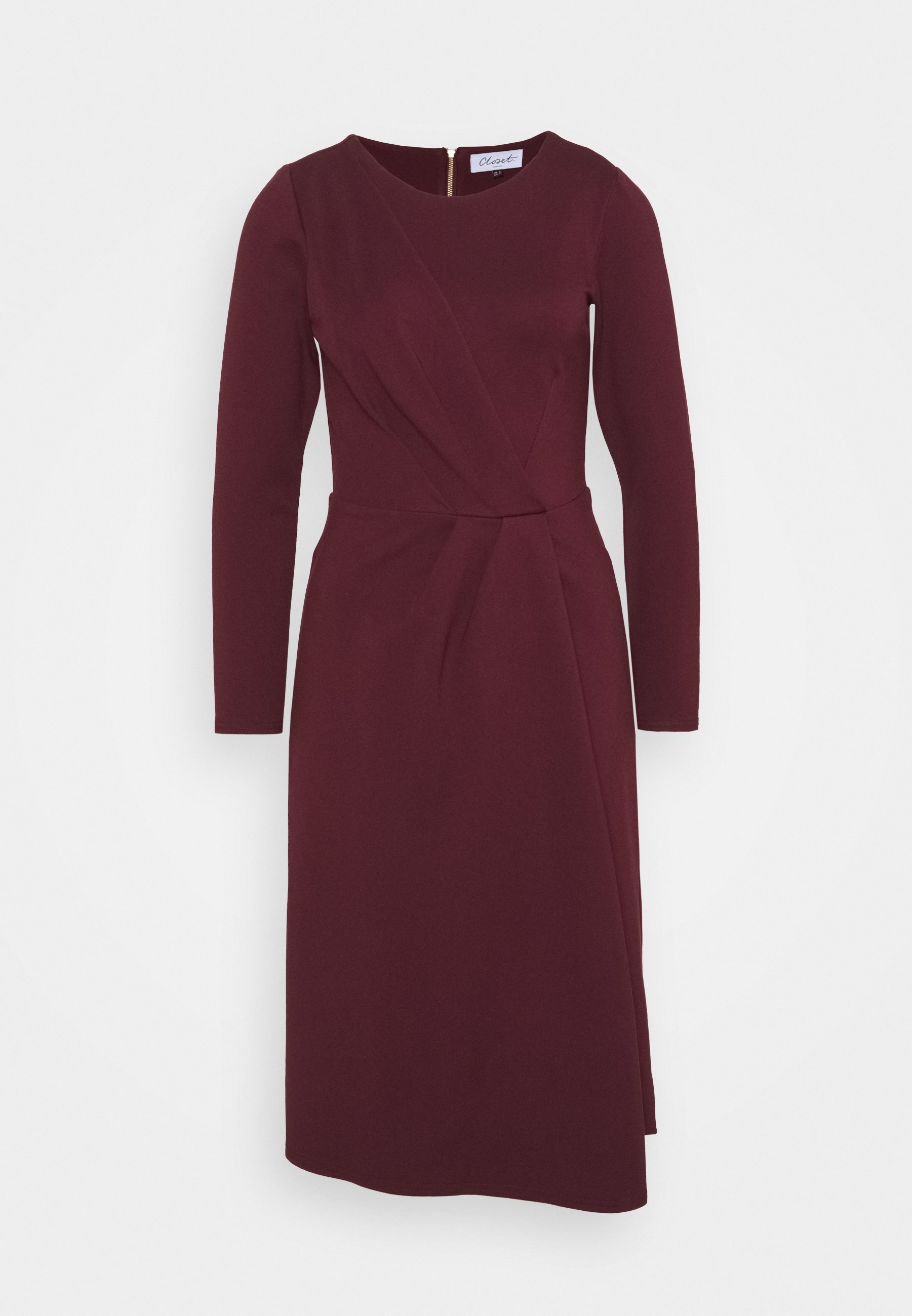 Maroon jersey dress Clearance