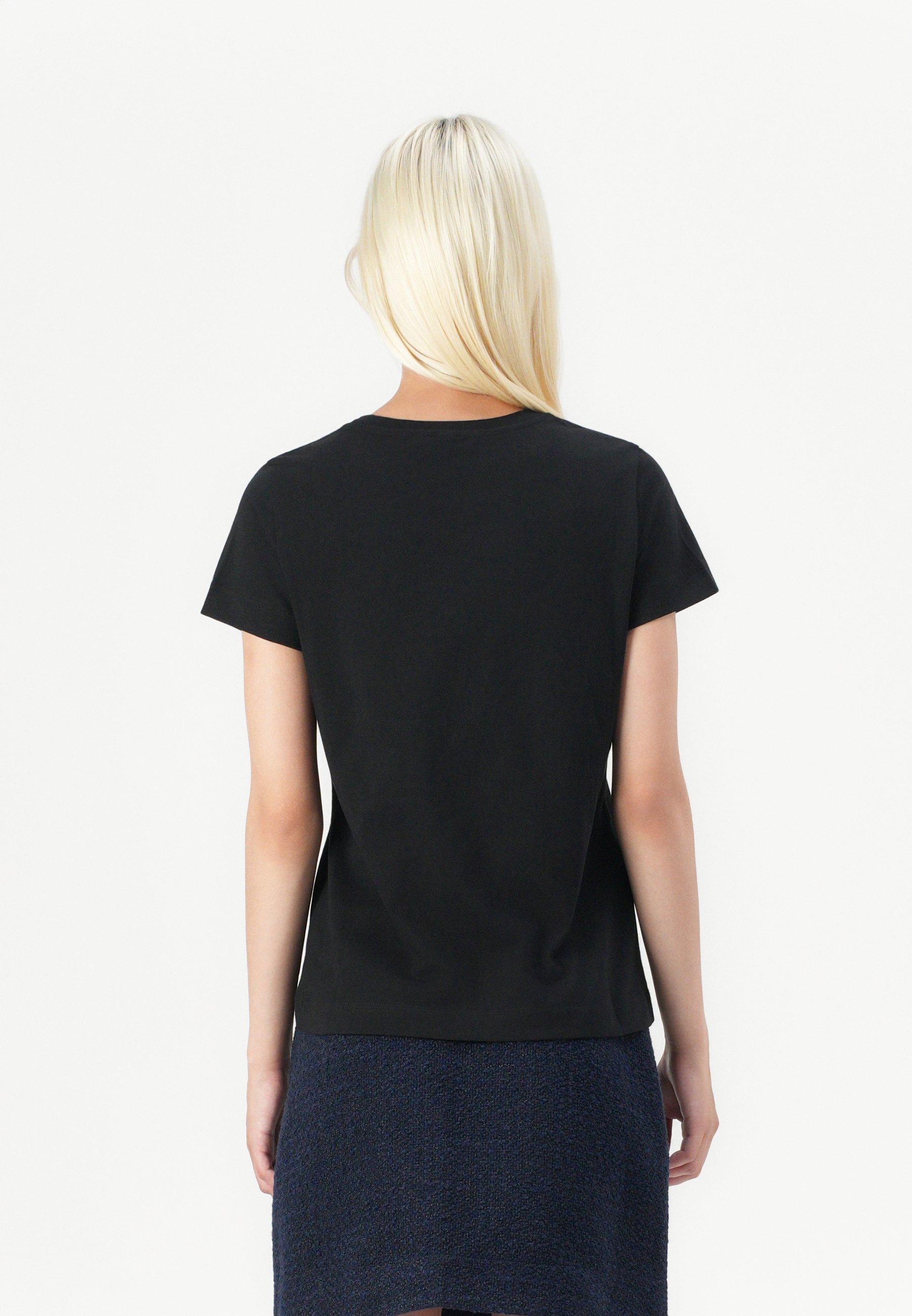 売れ筋商品|||ピンコ Tシャツ レディース トップス BUSSOLOTTO LOGO - Basic T-shirt - nero limousine Pinko BUSSOLOTTO - T-shirt basic/granatowy - Zalando.pl