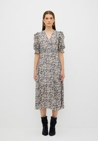 adL SLEEVE DETAILED  - Vestido informal - printed navy blue