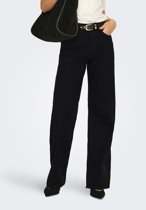 ONLY ONLJUICY HOHE TAILLE  - Wide leg - black