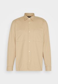 Marc O'Polo KENT COLLAR TWO CHEST POCKETS STRAIGHT HEM WITH SLIT - Shirt - jonesboro cream