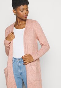 VILA VIRIL OPEN CARDIGAN - Casaco de malha - old rose