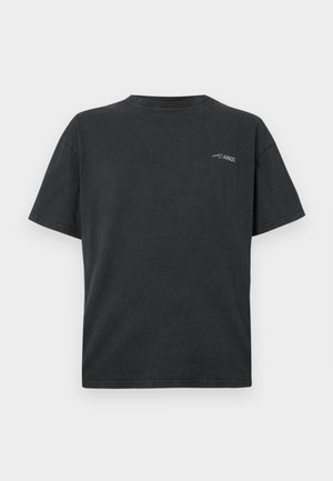 BOXY TEE UNISEX - Nyomott mintás póló - black