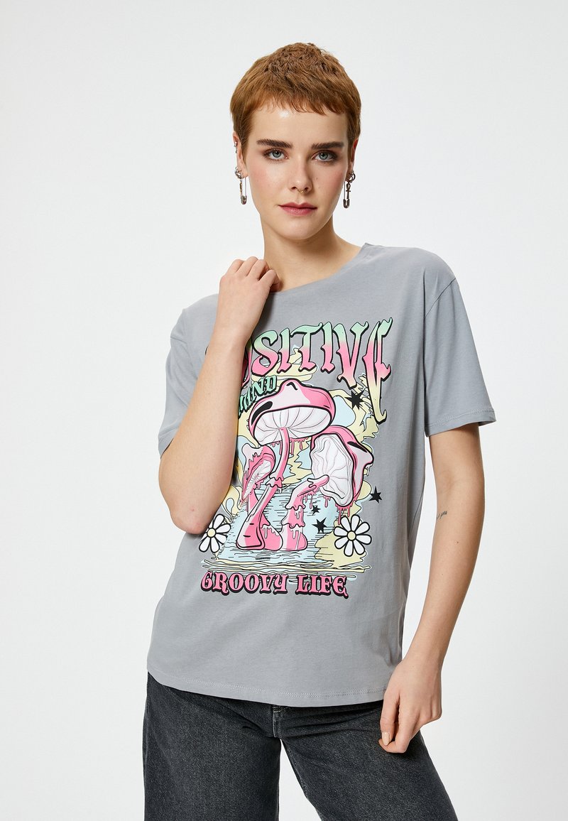 Koton Camiseta estampada - grey