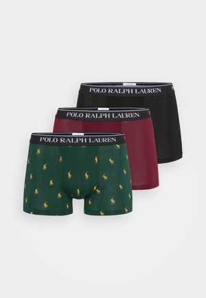 Polo Ralph Lauren, 3 PACK - Calzoncillos bóxer cortos - vintage pine/damson red/black
