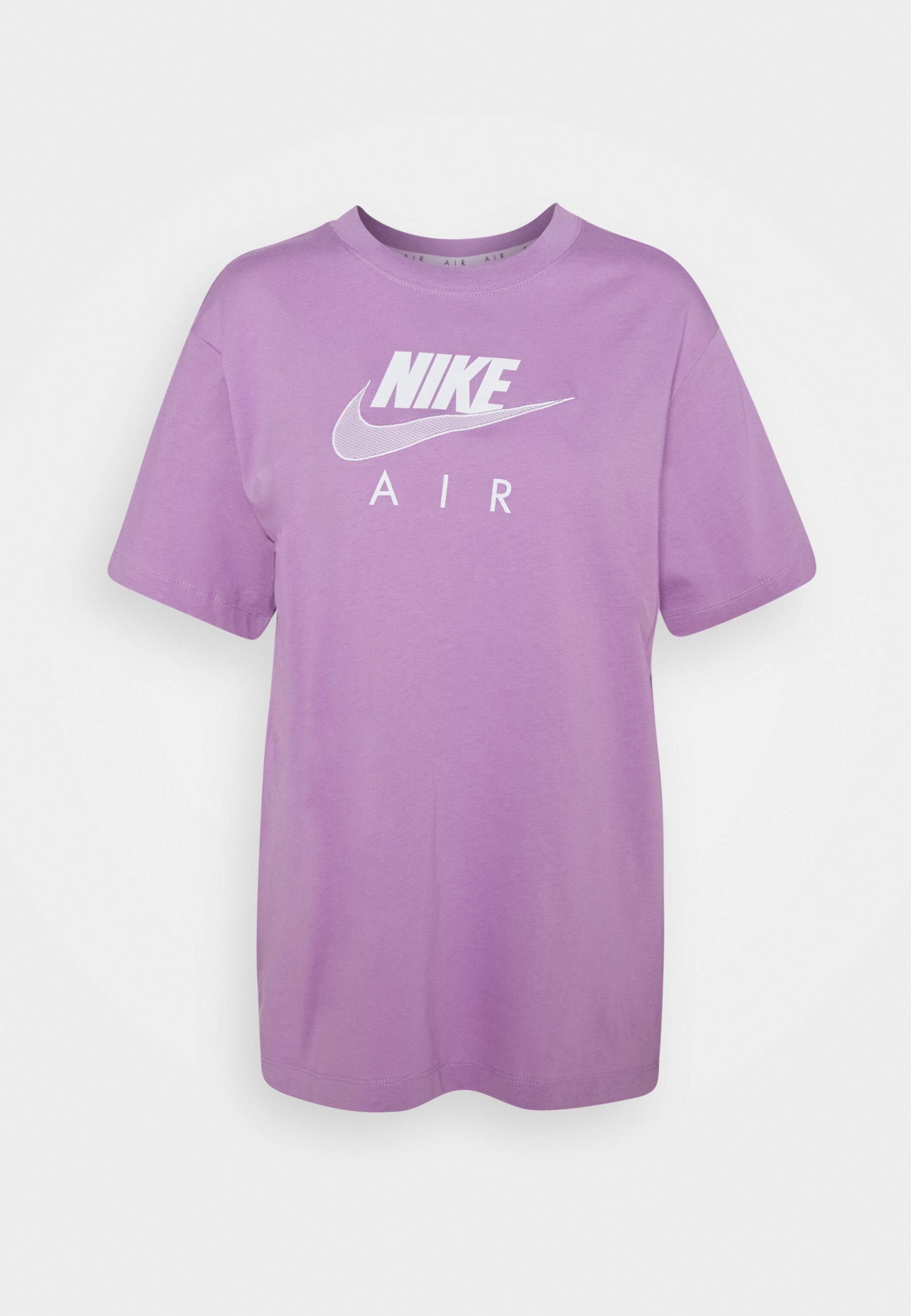purple and turquoise nike shirt