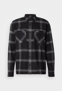 FENTON CHECKED OXFORD SHIRT - Chemise - black