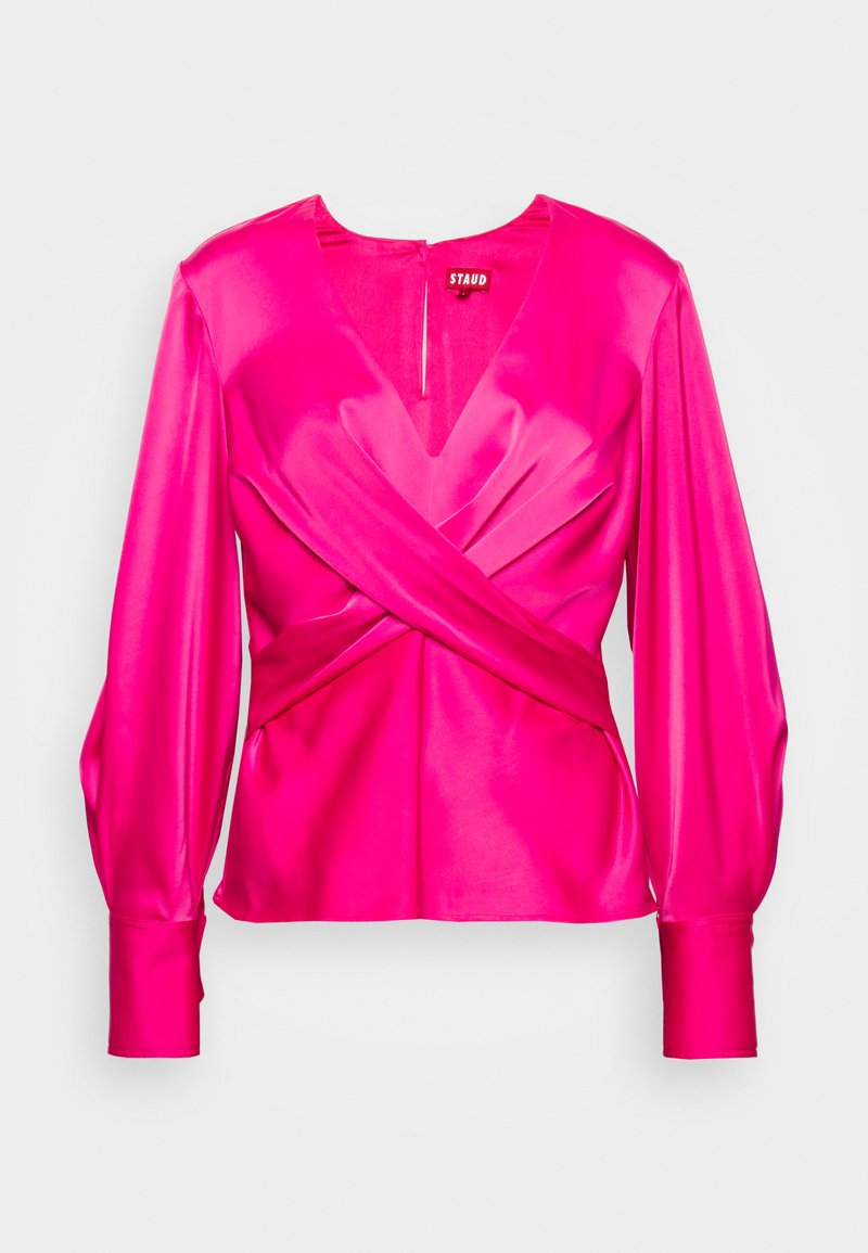 STAUD Blouse donkerroze STAUD Blouse donkerroze