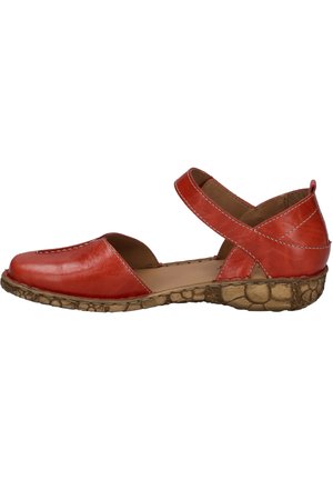 Ankle strap ballet pumps - hibiscus