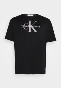PLUS SEASONAL MONOLOGO TEE - T-shirt med print - ck black/porpoise
