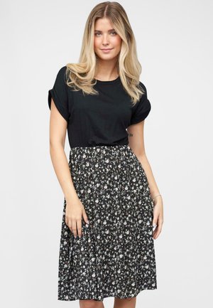 WITH FLOWER  - Vestito di maglina - black multicolor