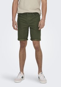 Only & Sons ONSPLY LIFE - Calções de ganga - olive night