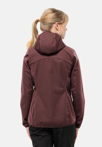 Jack Wolfskin WINDHAIN - Soft shell jacket - dark maroon