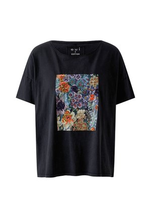 Oui, T-SHIRT - T-shirt print - washed out black