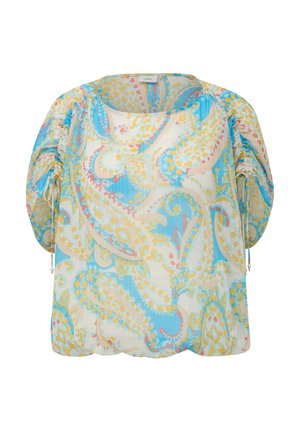 s.Oliver BLACK LABEL KURZARM MIT RAFFUNG - Blouse - ecru