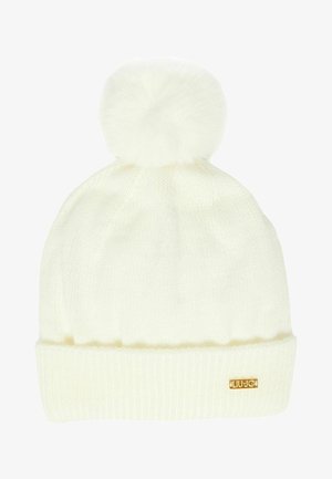 WITH POM POM AND LOGO - Bonnet - white