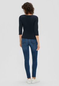 s.Oliver 3/4-ÄRMEL MIT ROLLSAUM - Langarmshirt - navy