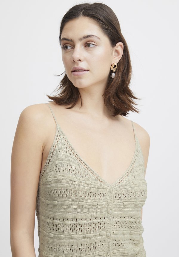 IRESTEL - Waistcoat - birch melange2