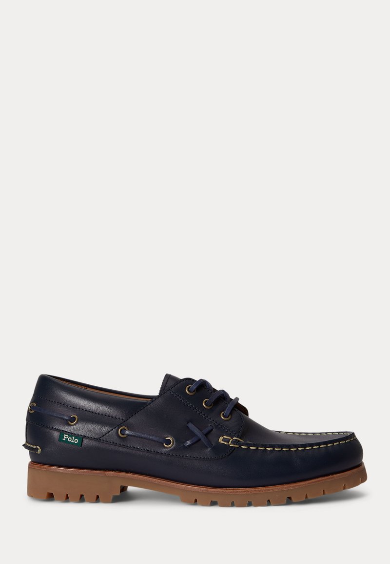Polo Ralph Lauren RANGER LEATHER BOAT SHOE - Purjehduskengät - hunter ...