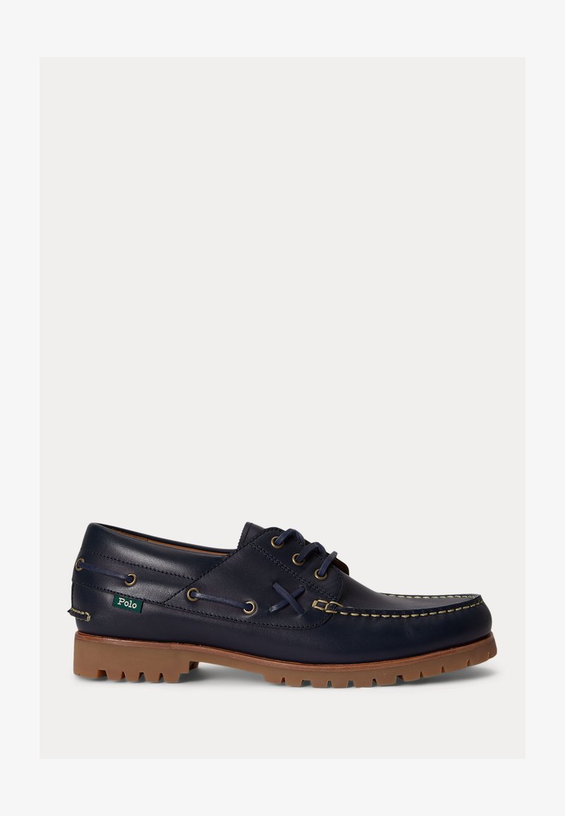 Polo Ralph Lauren RANGER LEATHER BOAT SHOE - Purjehduskengät - hunter ...