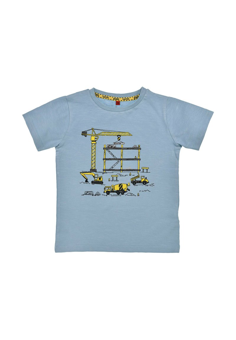 Alpenglück - HALBARM BAUSTELLE - Print T-shirt - blau, Enlarge
