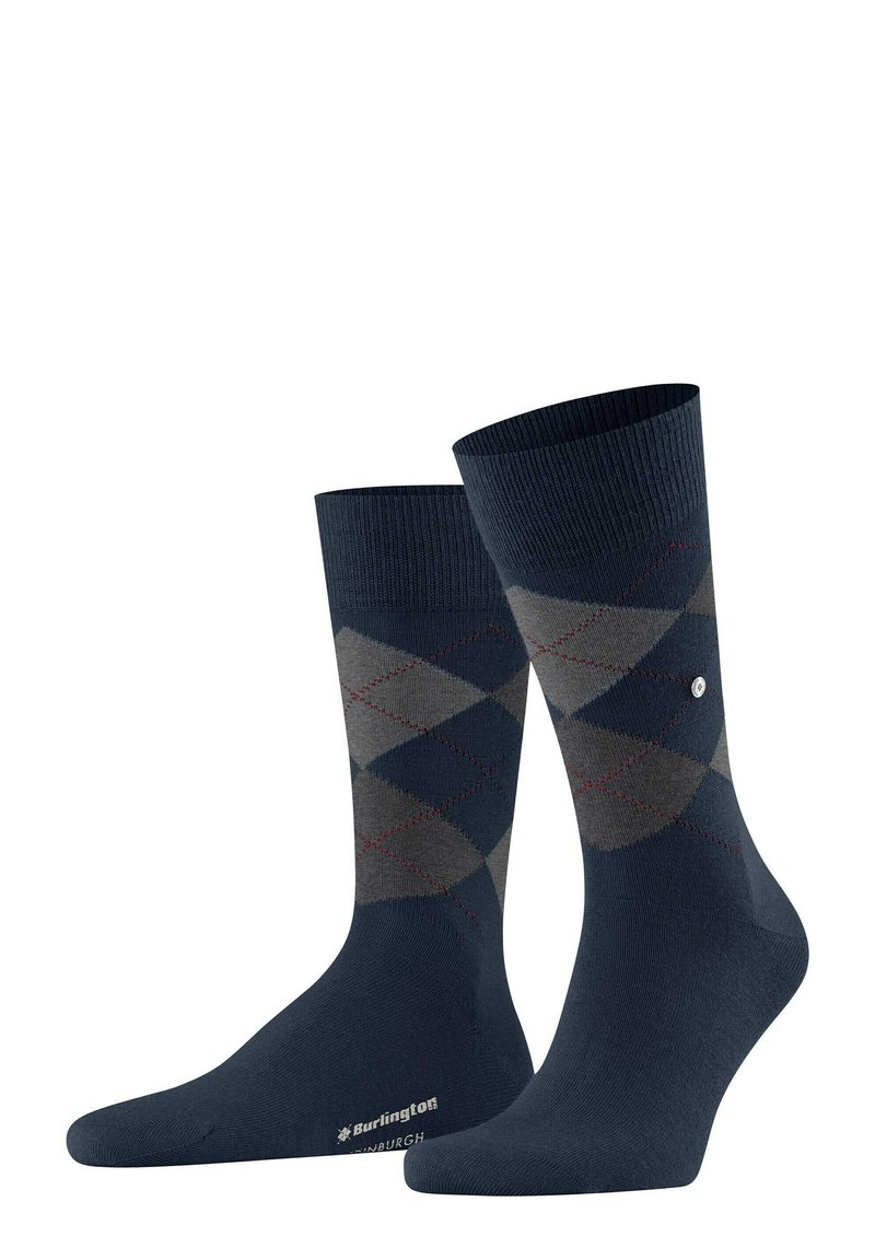 Burlington EDINBURGH - RAUTENMUSTER ARGYLE CLIP - Chaussettes - marine