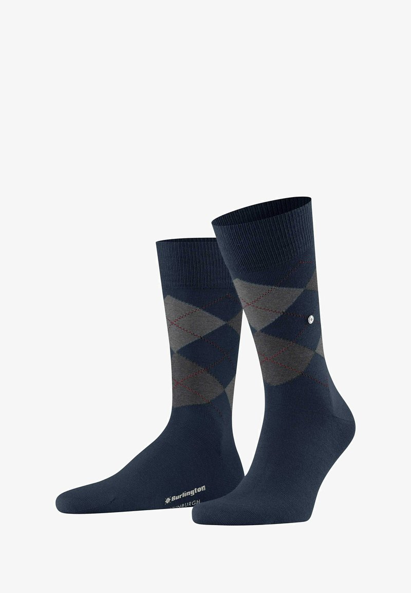 Burlington EDINBURGH - RAUTENMUSTER ARGYLE CLIP - Chaussettes - marine