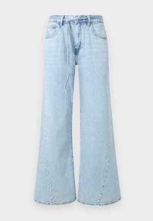 Gina Tricot Petite, TWISTED WIDE PETITE JEANS - Traperice opuštenog kroja - blue