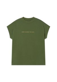 Thinking Mu HERE COMES THE SUN - T-shirt print - olive green