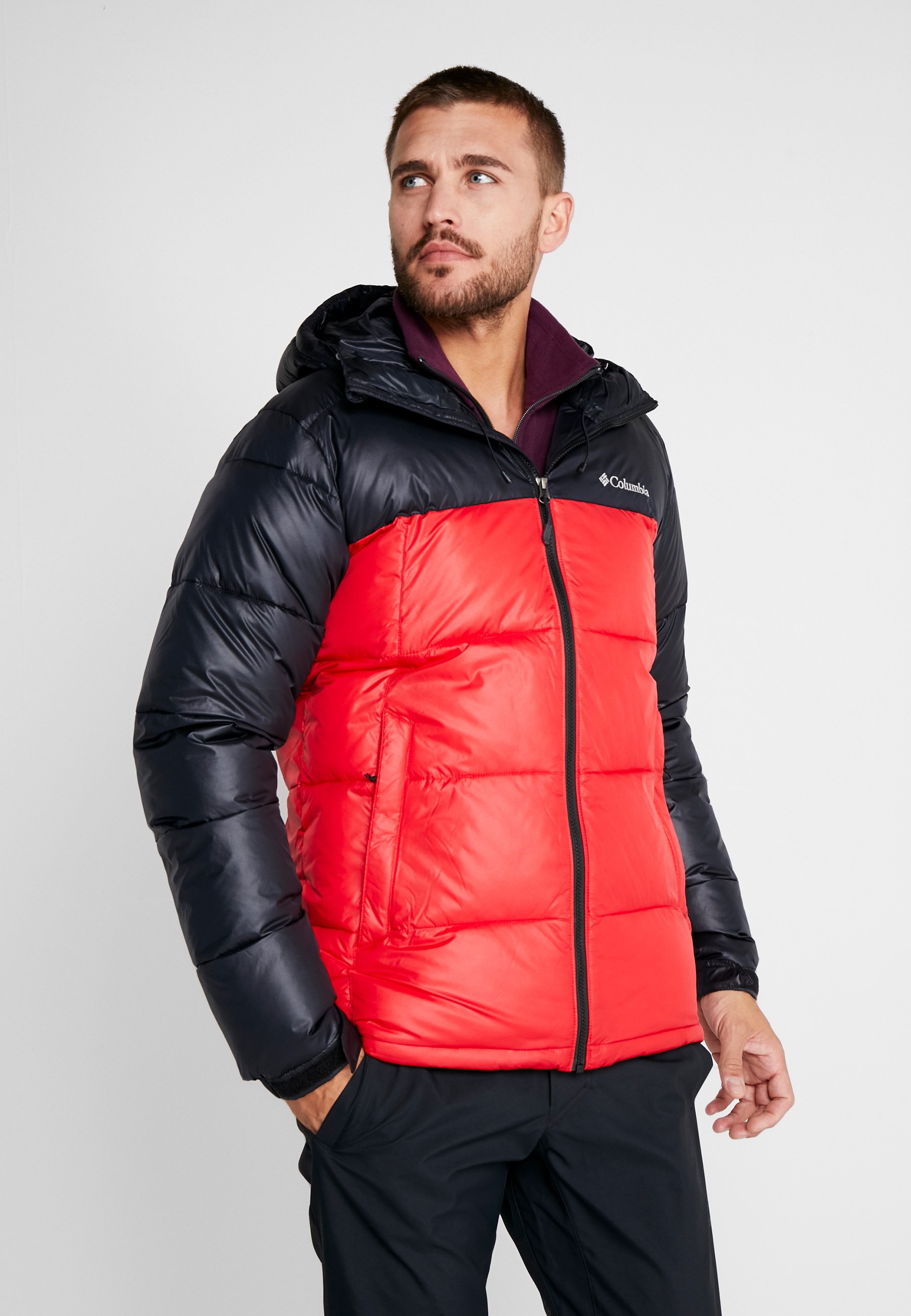 Columbia PIKE LAKE HOODED JACKET Winterjacke mountain Jacken Columbia Pike Lake™ Hooded Jacket Mountain Red Black