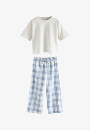 Next, WIDE LEG SET - Pyjama - blue/ecru