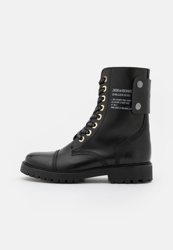 JOE SMOOTH - Lace-up ankle boots - noir