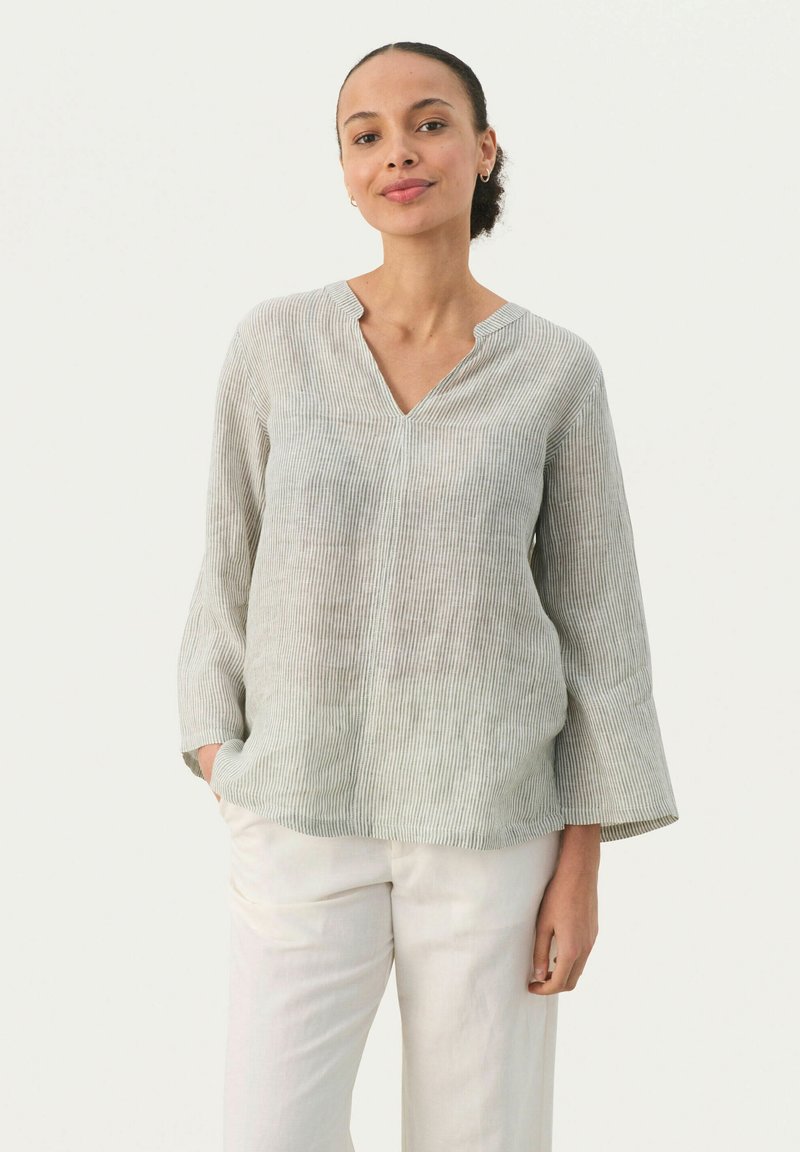 Part Two GERTHAPW BL - Tuniek - agave green stripe