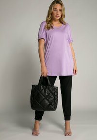 Ulla Popken PLUS SIZE SHORT SLEEVE TEE  - T-Shirt basic - helllavendel
